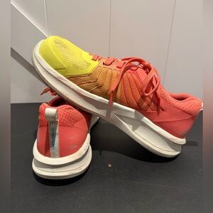 Red and Yellow Steel Toe Sneakers
